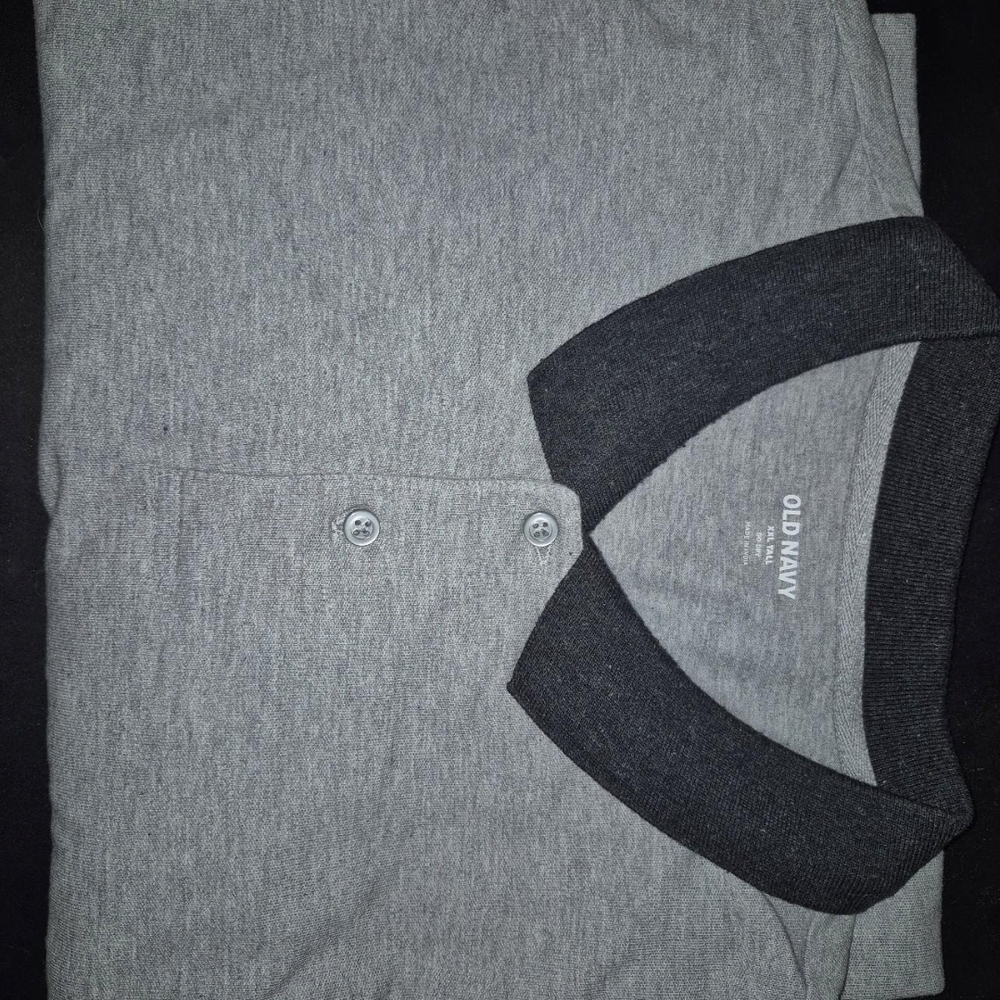Old Navy Heather Gray Polo